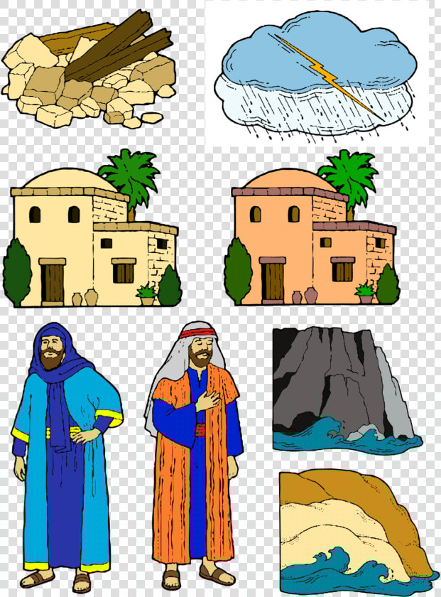 Wise And Foolish Man Clipart  HD Png DownloadTransparent PNG