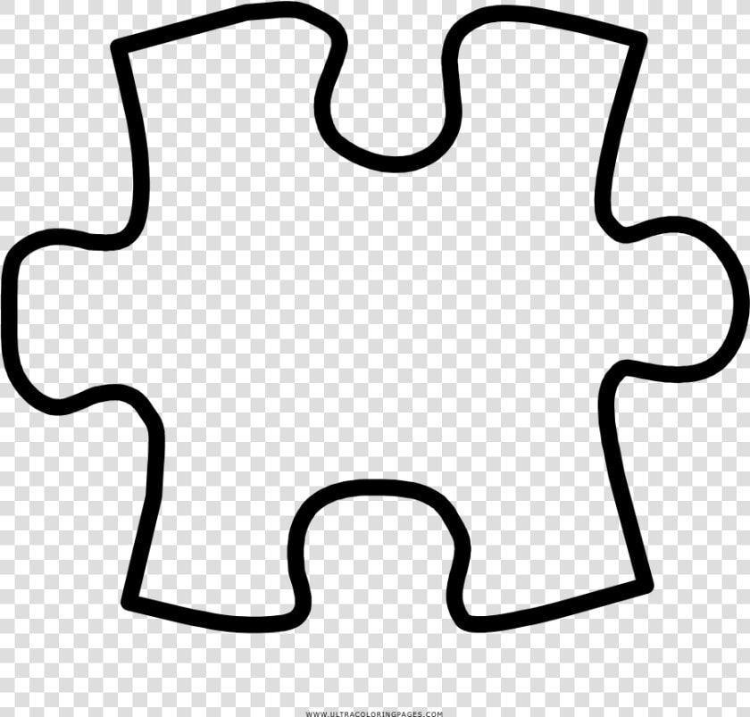 Puzzle Piece Coloring Page   Color Puzzle Clipart  HD Png DownloadTransparent PNG
