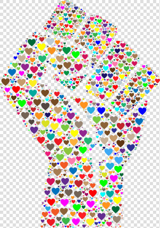 Symmetry area line   Colorful Fist  HD Png DownloadTransparent PNG