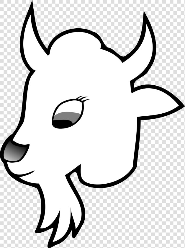 Goat 2 Line Art Goat Head Black White Line Art Christmas   Cau Lac Bo Bong Da  HD Png DownloadTransparent PNG
