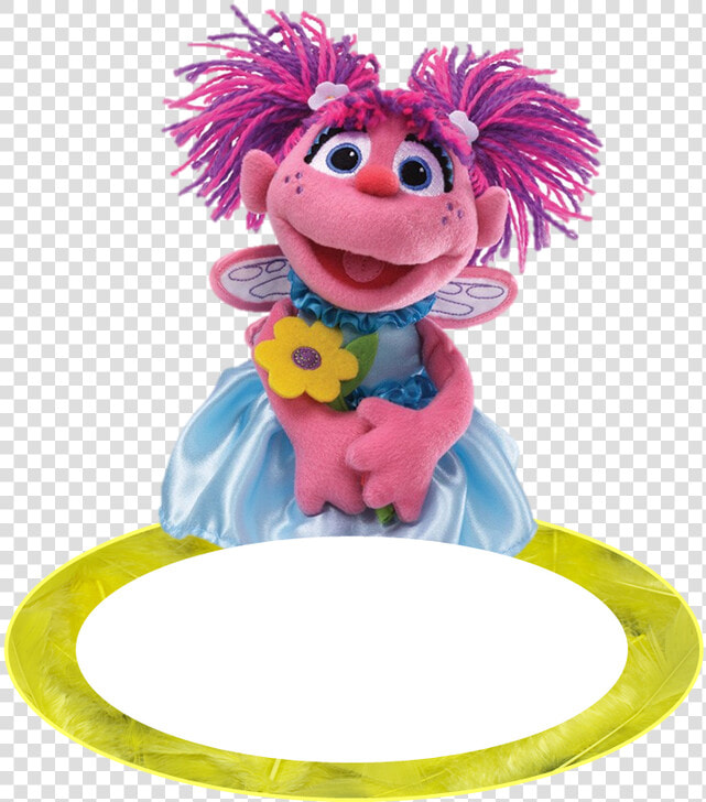 Toppers Or Sesame Street In Pistachio Green Free Printable   Sesame Street Abby Plush  HD Png DownloadTransparent PNG