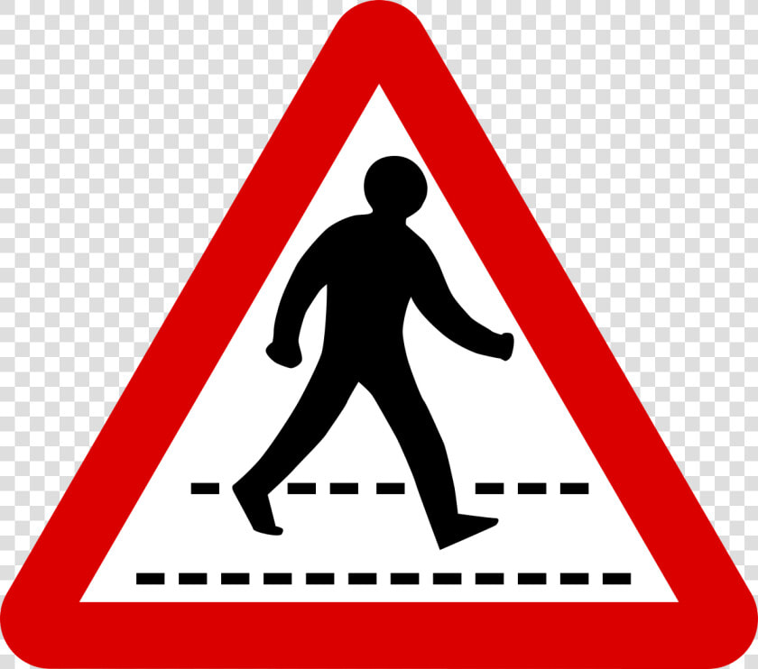 Singapore Road Signs   Pedestrians On The Road Sign  HD Png DownloadTransparent PNG