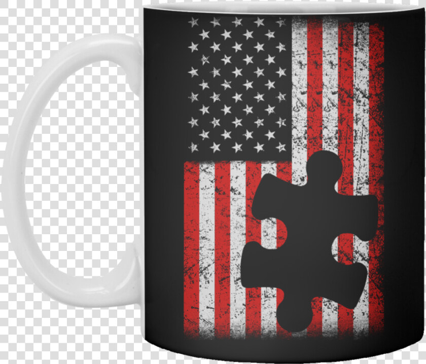 American Flag Puzzle Piece Coffee Mug   Patriot Day September 11 2019  HD Png DownloadTransparent PNG