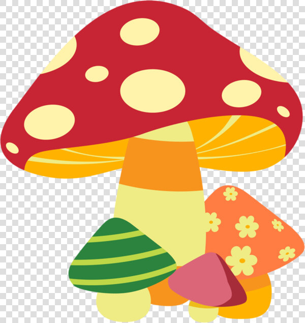 Champignon Multicolore Dessin  HD Png DownloadTransparent PNG