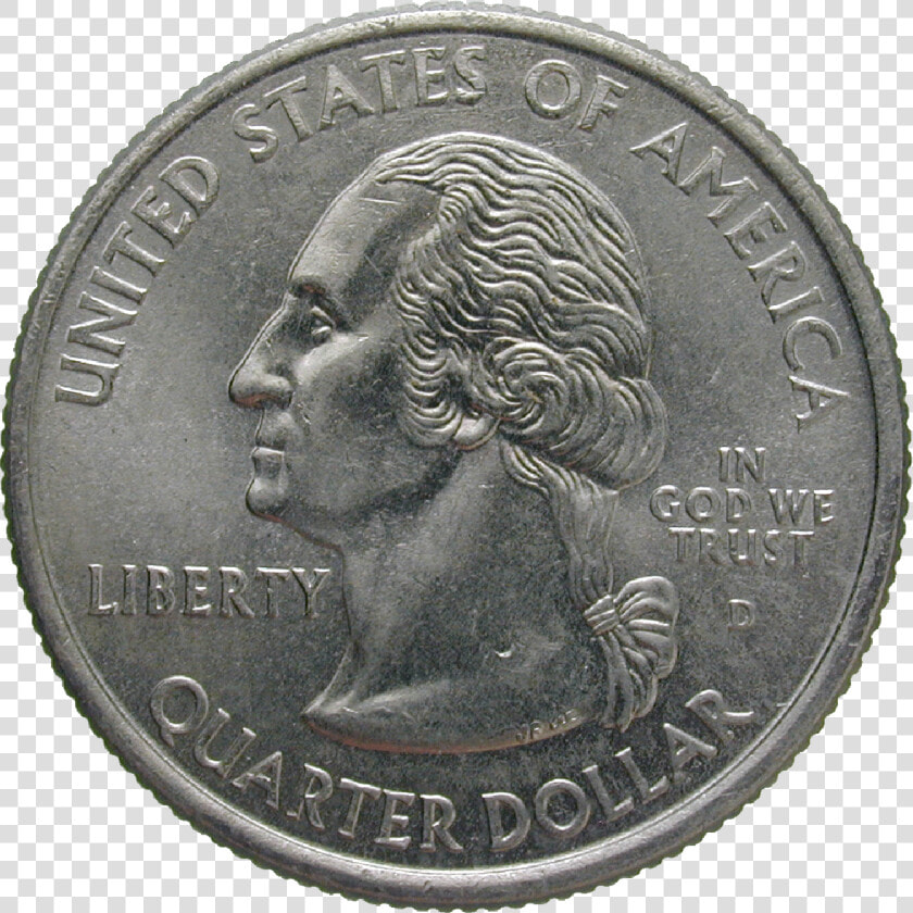 Quarter Coin Benche Alt Attribute Medal   United States Of America Coins 2007  HD Png DownloadTransparent PNG