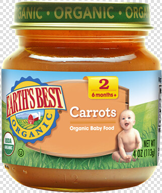 Earth S Best  Papilla De Zanahorias Etapa 2  71g   Earth  39 s Best Baby Food  HD Png DownloadTransparent PNG