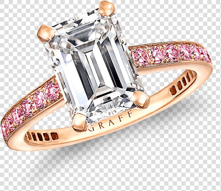 A Graff Emerald Cut Diamond Flame Engagement Ring Set   Graff Emerald Cut Diamond  HD Png DownloadTransparent PNG