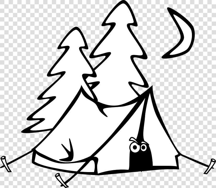 Baseball Stitches Png Black And White   Camping Clipart Black And White  Transparent PngTransparent PNG