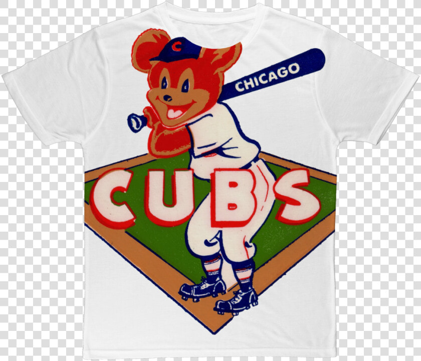 1950 S Chicago Cubs ﻿classic Sublimation Adult T shirt   Cartoon  HD Png DownloadTransparent PNG