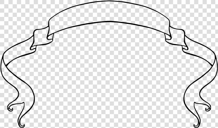 Ribbon Banner Template Black And White   Png Download   Ribbon Banner Transparent  Png DownloadTransparent PNG