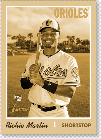 Richie Martin 2019 Heritage High Number Base Cards   Baseball Player  HD Png DownloadTransparent PNG