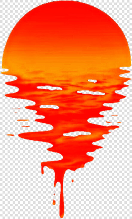  moon  red  orange  splash   Red Orange Splash  HD Png DownloadTransparent PNG