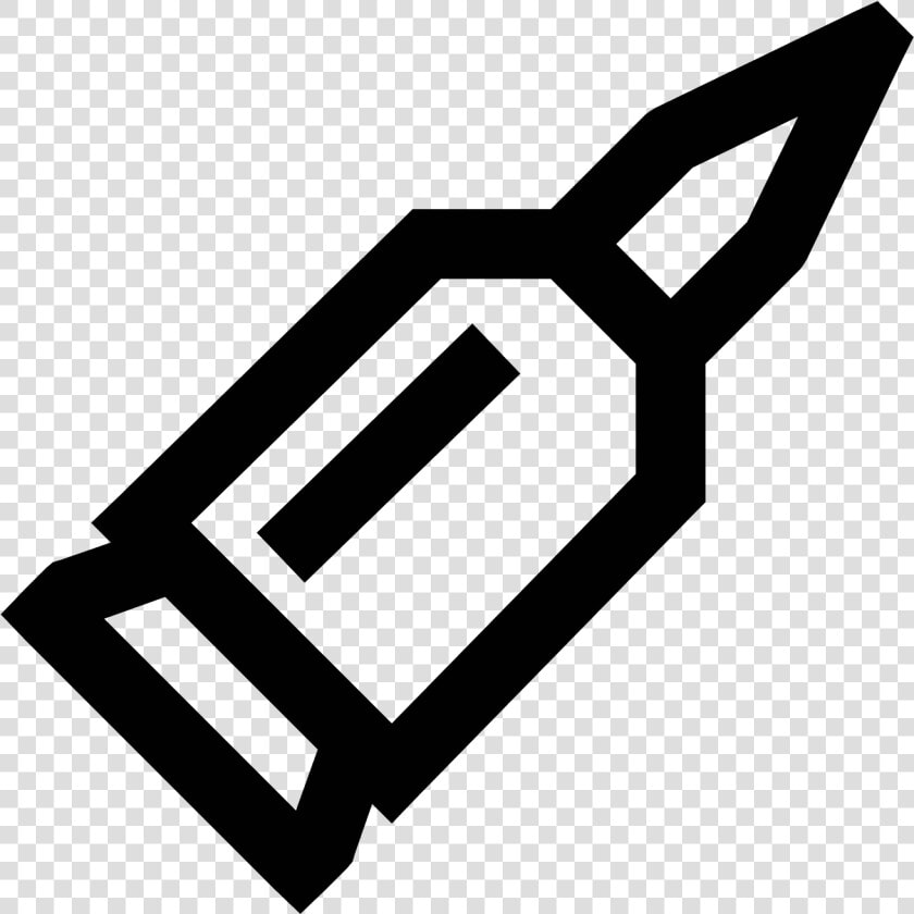 It S A Logo Of A Pointed Bullet Still In It S Casing   Icon  HD Png DownloadTransparent PNG