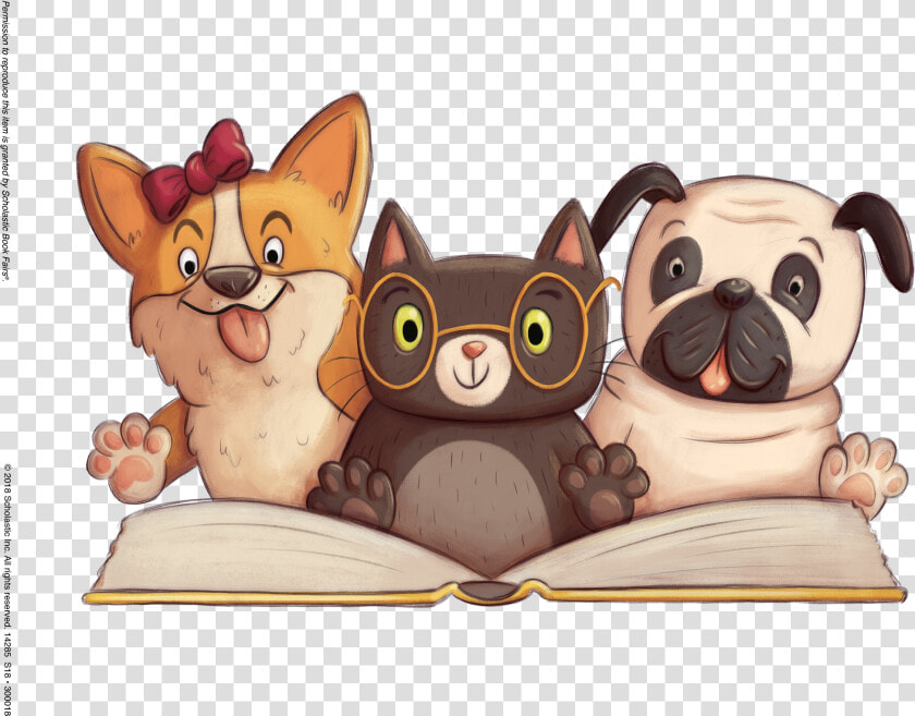 Dog Reading Book Clipart Clipart Library Library Book   Dogs Reading Books Clipart  HD Png DownloadTransparent PNG