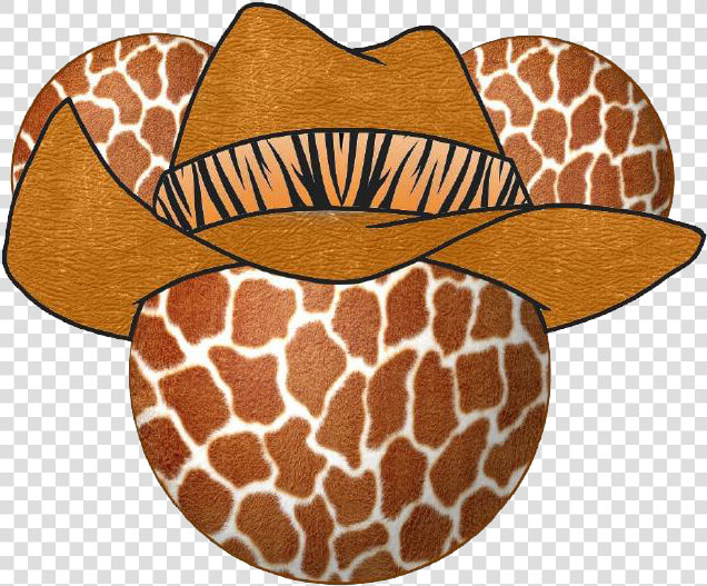 Transparent Leopard Print Clipart   Safari Giraffe Mickey Head  HD Png DownloadTransparent PNG