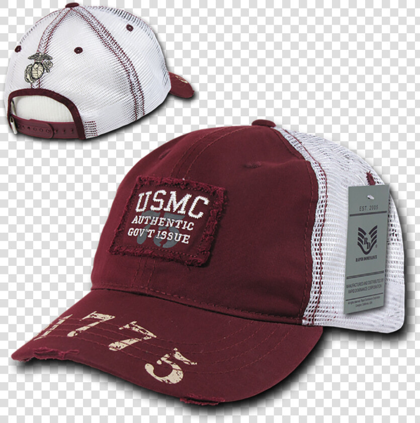 Marines Cap Usmc Vintage Military Patch Mesh Maroon   Rapid Dominance  HD Png DownloadTransparent PNG