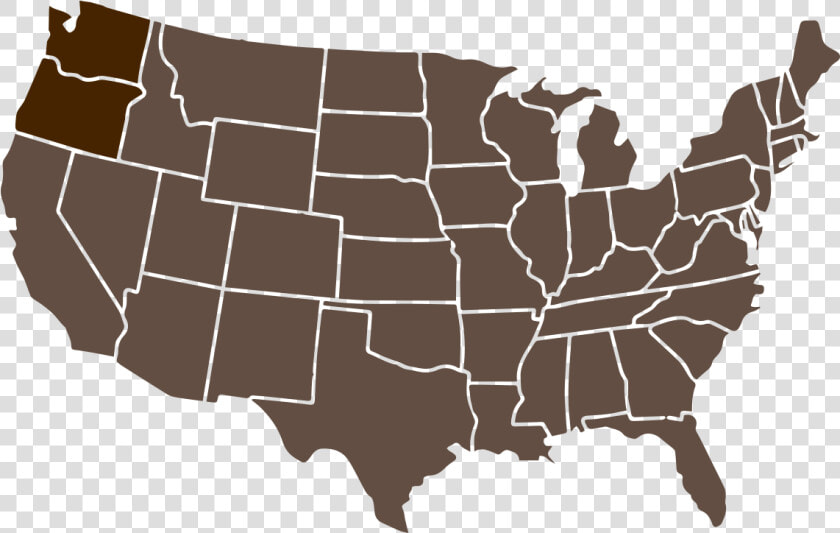Orchard Map Usa   United States Map Purple  HD Png DownloadTransparent PNG