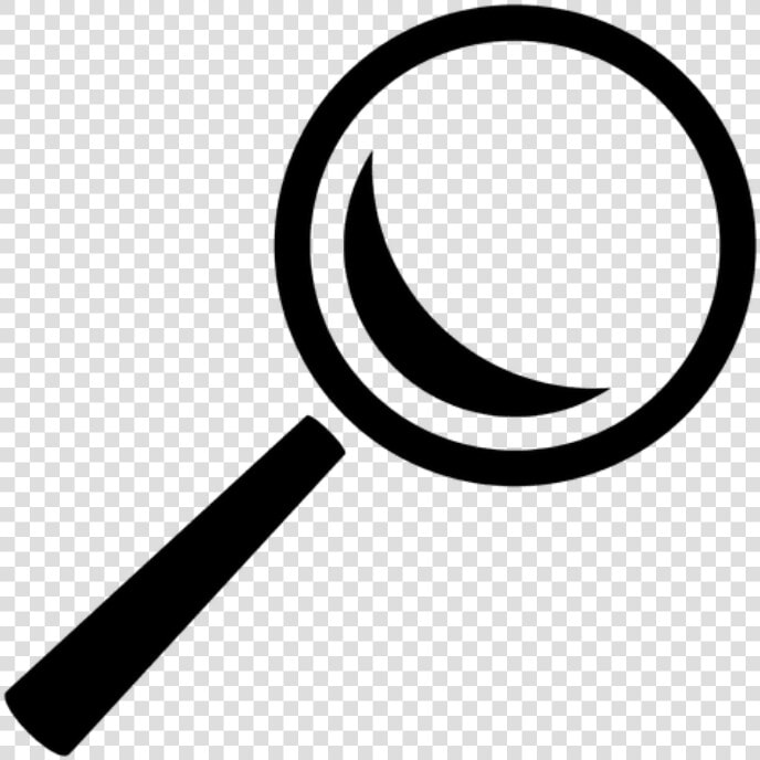 Transparent Lupa Png   Magnifying Glass Clipart Black And White  Png DownloadTransparent PNG