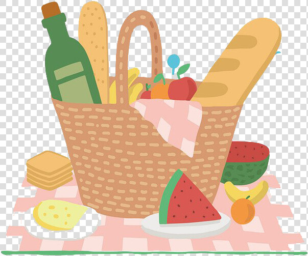 Picnic Png Picture   Cartoon Picnic Basket Png  Transparent PngTransparent PNG