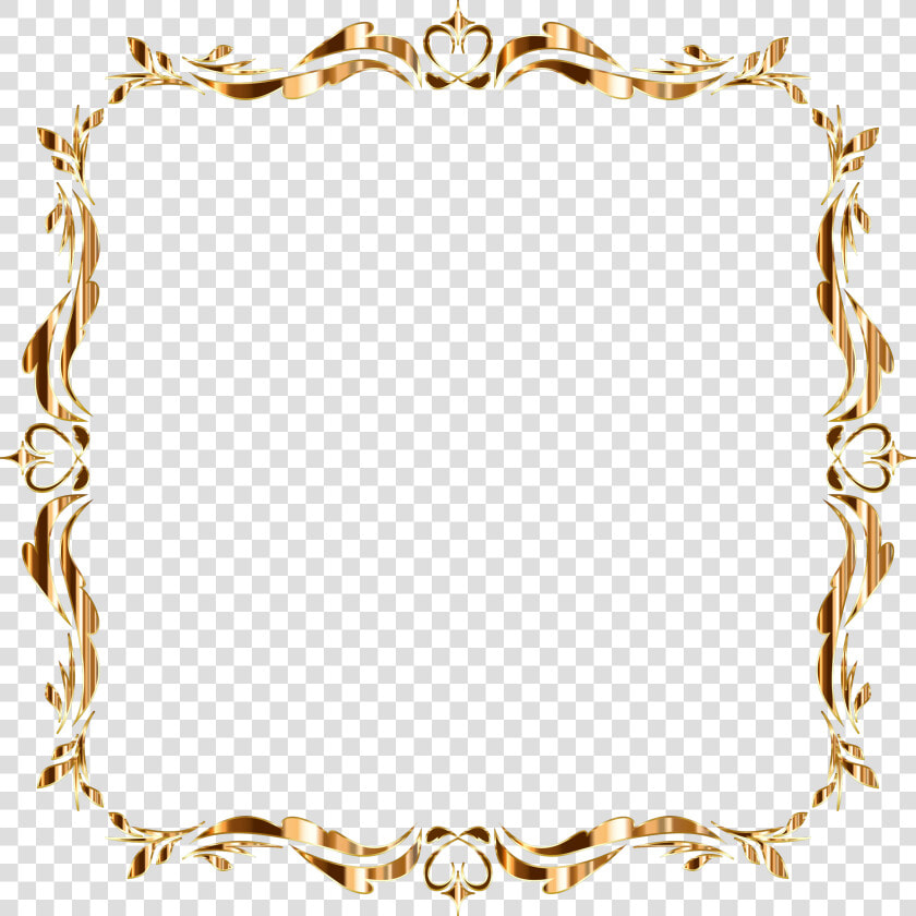 Clipart Leandrosciolas Vintage Derivative   Gold Scroll Design Border  HD Png DownloadTransparent PNG