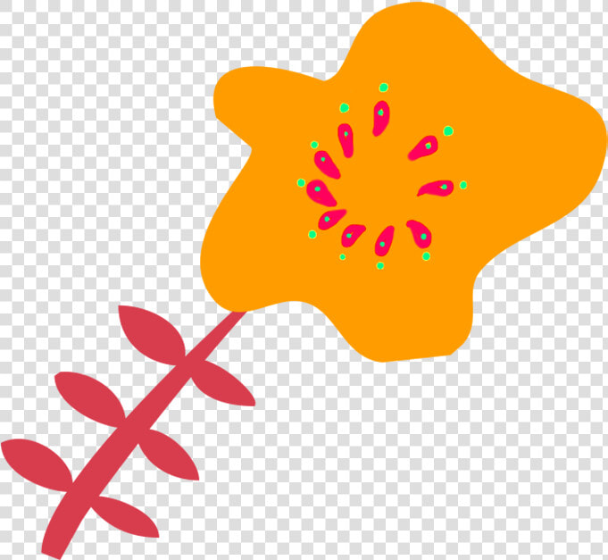 Scrapbooking Flower Orange   Drawing  HD Png DownloadTransparent PNG