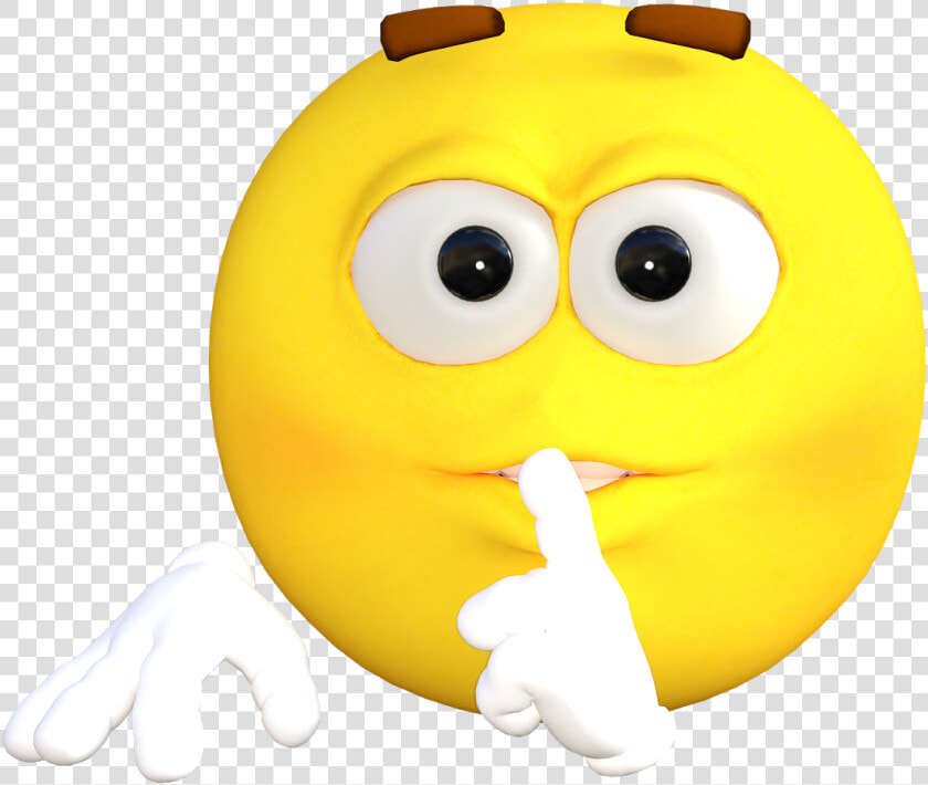 Transparent Silly Faces Clipart   Shush Emoji Black Background  HD Png DownloadTransparent PNG