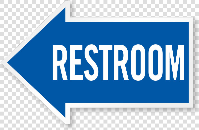 Restroom Sign With Arrow Download   Restroom Signage With Arrow  HD Png DownloadTransparent PNG