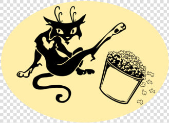 Yellow cat black Cat Whiskers Vinyl Wall Sticker Decal   Illustration  HD Png DownloadTransparent PNG