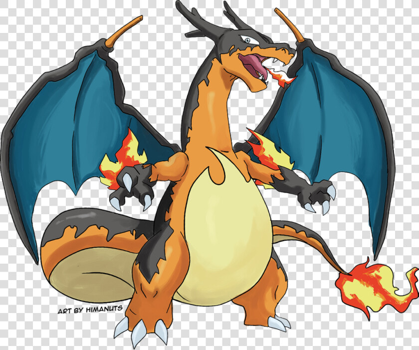 It S Mega By Himanuts On Deviantart   Mega Evolution Charizard Z  HD Png DownloadTransparent PNG