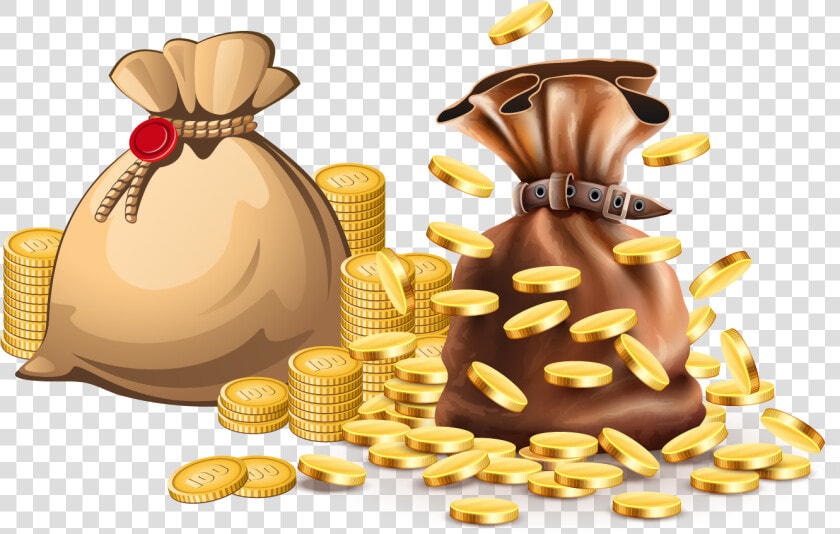Transparent Biscuit Clipart   Bag Of Gold Png  Png DownloadTransparent PNG