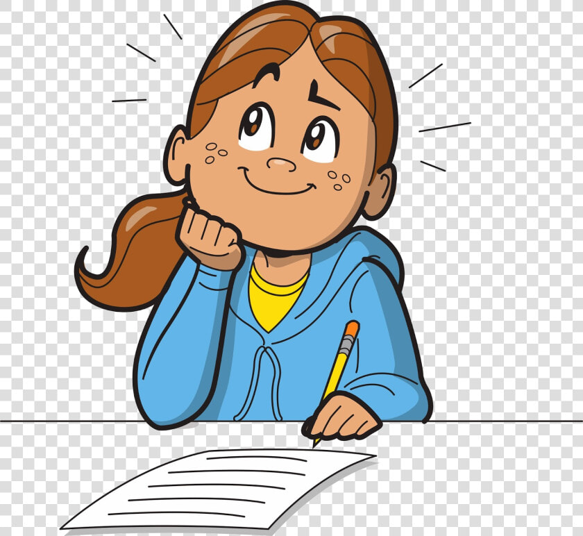 Girl Thinking Clipart   Transparent Cartoons   Girl Thinking Clipart  HD Png DownloadTransparent PNG