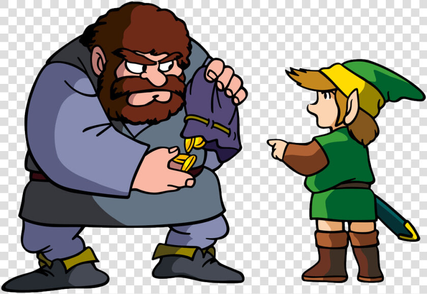 Tloz Link And Merchant Artwork 3   Zelda Art  HD Png DownloadTransparent PNG