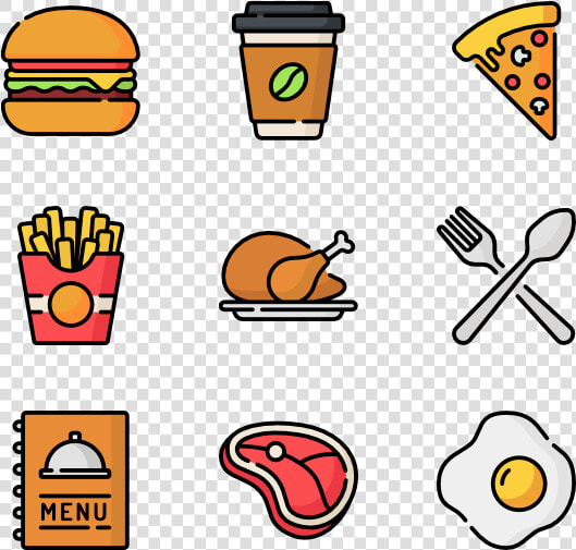 Fast Food   Burger  amp  Fries Icon  HD Png DownloadTransparent PNG