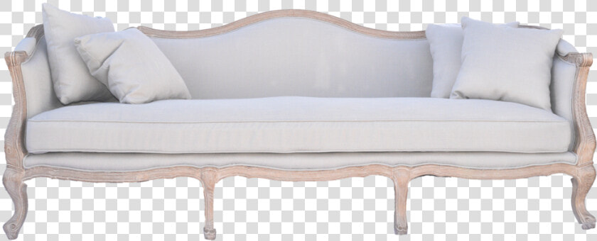 Hampton Sofa  Linen Sofa  Light Neutal Sofa With Wooden   Studio Couch  HD Png DownloadTransparent PNG