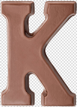 Choc Affair Milk Chocolate Letter K   Sinterklaas Chocolate Letter K  HD Png DownloadTransparent PNG
