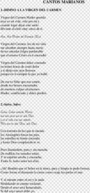 Cantos A La Virgen Del Carmen  HD Png DownloadTransparent PNG