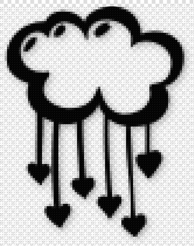 Raining Hearts Doodle Clipart   Png Download  Transparent PngTransparent PNG