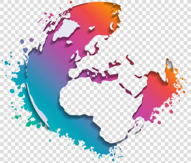 Colourful Globe Png Image   Png Globe  Transparent PngTransparent PNG