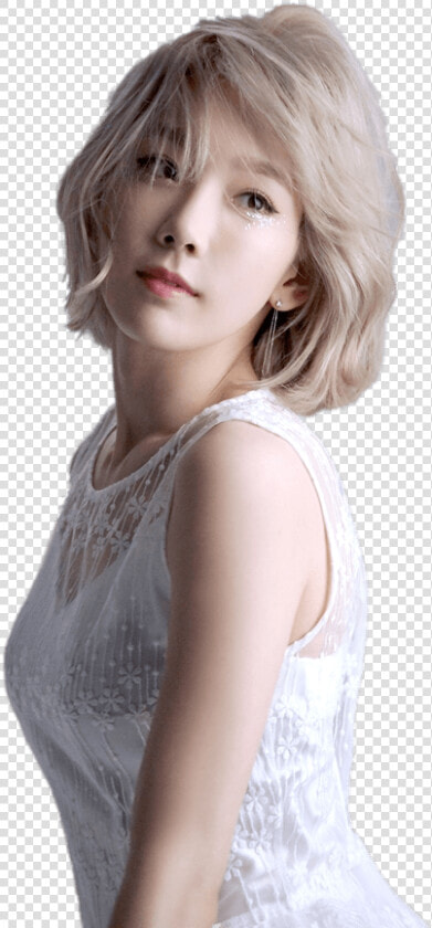 Taeyeon Blond Hair   Taeyeon Png  Transparent PngTransparent PNG