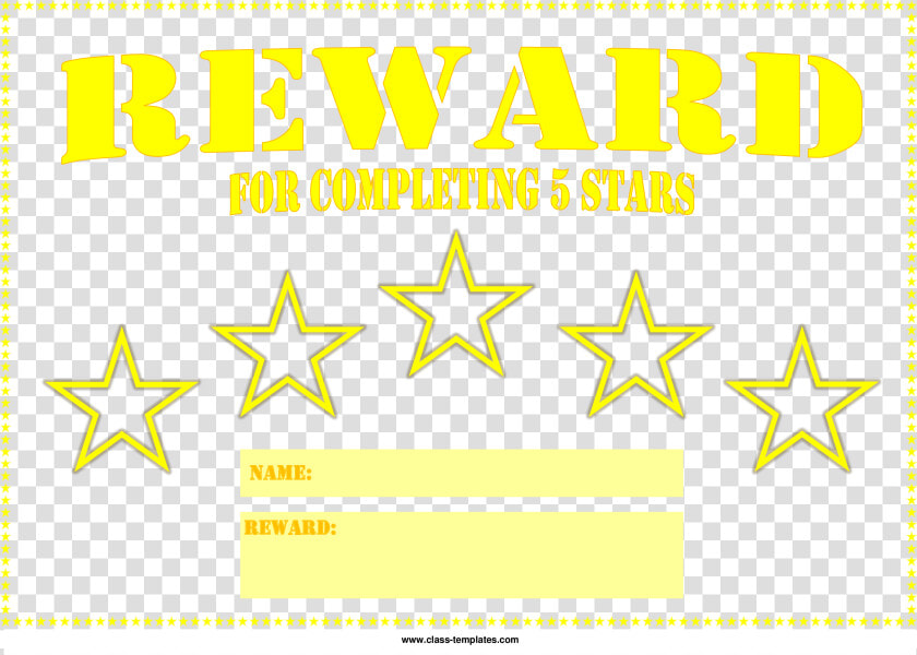5 Star Printable Reward Certificate Main Image   Graphic Design  HD Png DownloadTransparent PNG