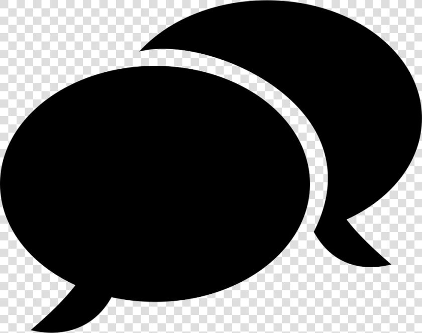 Two Rounded Speech Bubbles  HD Png DownloadTransparent PNG