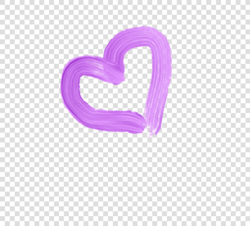  purple  heart  painting  sticker  cute  love   Cute Purple Heart Transparent  HD Png DownloadTransparent PNG