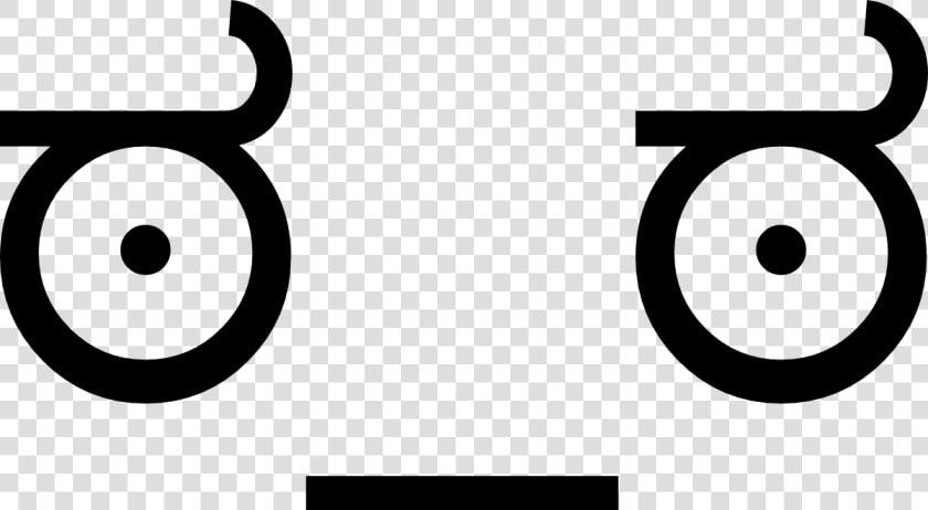 Black And White Smile   Look Of Disapproval Png  Transparent PngTransparent PNG