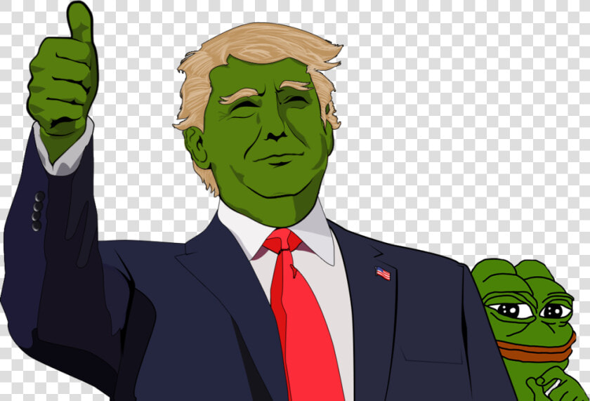 Transparent Trump Cartoon Png   Pepe Trump  Png DownloadTransparent PNG