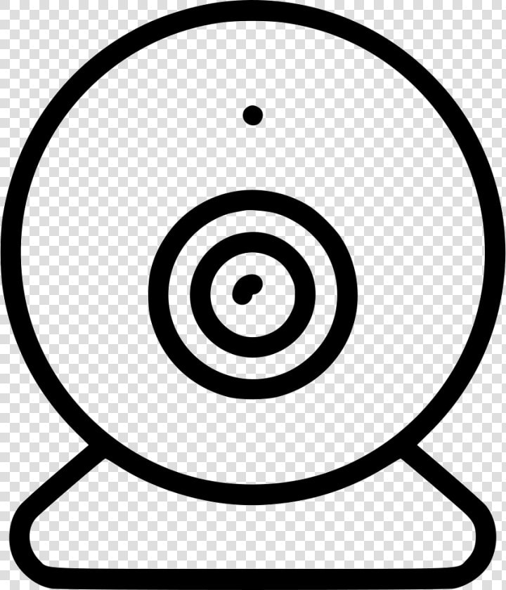 Webcam Web Cam Surveillance Security Device   Circle  HD Png DownloadTransparent PNG