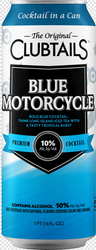 Blue Motorcycle   Club Cocktails In A Can  HD Png DownloadTransparent PNG