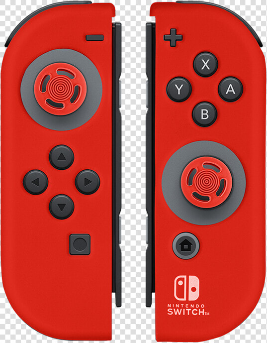 Joy con Gel Guards Red   Nintendo Switch Red Joy Con  HD Png DownloadTransparent PNG