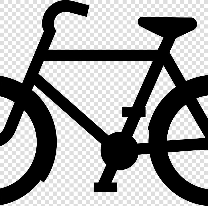 Transparent Bike Silhouette Png   Black And White Bike Clipart  Png DownloadTransparent PNG