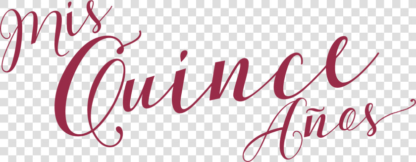 Calligraphy   Png Download   Mis Quince Años Png  Transparent PngTransparent PNG