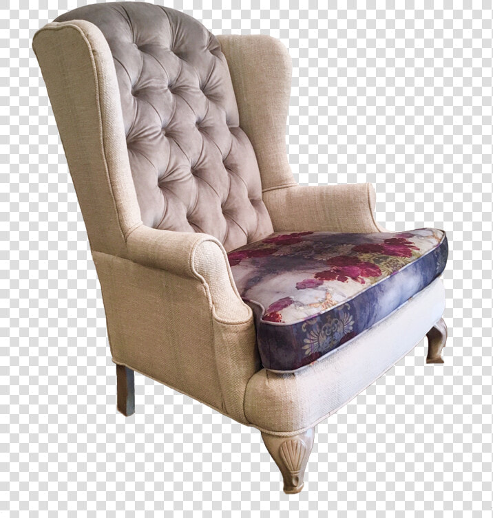 Josephine Chair Modern Floral With Lilac Purple Magenta   Club Chair  HD Png DownloadTransparent PNG